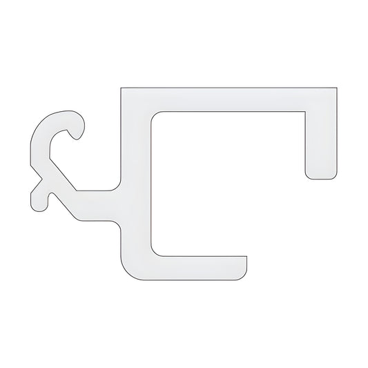 CRL-U.S. Aluminum KYNAR® White 7/16 in Window Glazing Adapter 24'-3"