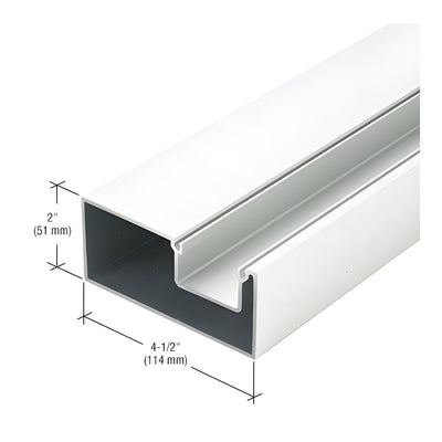 CRL-U.S. Aluminum White KYNAR® Paint Window Wall Hollow Door Jamb - 21'-9"