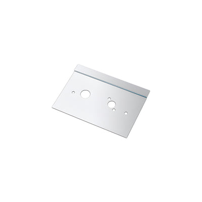 CRL Polished Stainless 6" x 10" Left Hand Center Lock Latch Guard