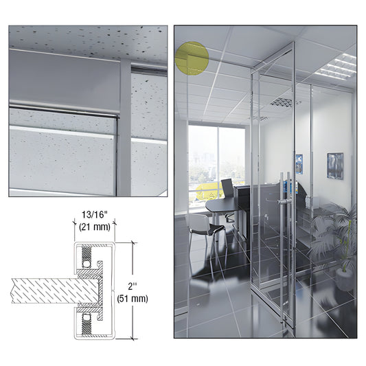 CRL-U.S. Aluminum Narrow Door Jamb Brushed Stainless 120 in