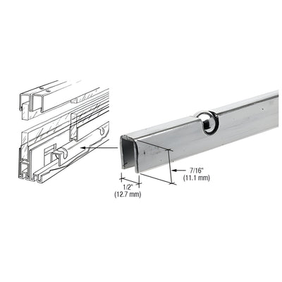 CRL Zinc Plated Steel Roll-Ezy Ball Bearing Carrier for Track Assembly - 144"