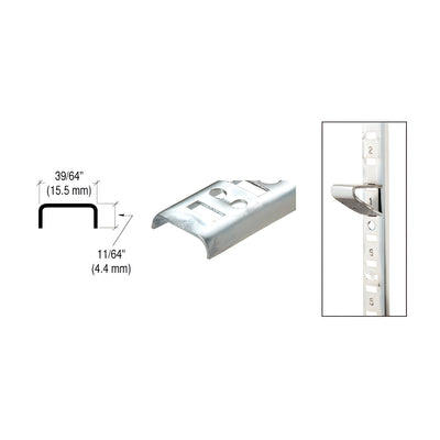 CRL Brite Zinc 48" Flush or Surface Mount Standard