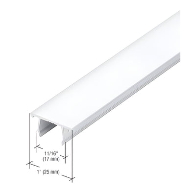 CRL-U.S. Aluminum 1/4" Pocket Insert, White KYNAR® Paint - 21'-2"