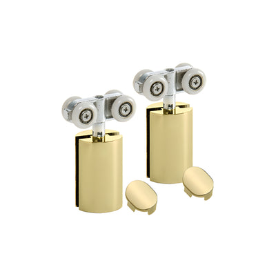 CRL Polished Brass Hydroslide Sliding Door Hanger Kit
