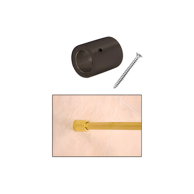 CRL Oil Rubbed Bronze Slim Line Wall Mount Fitting