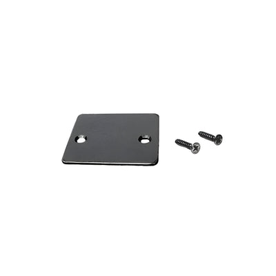 CRL Black Powder Coat End Cap with Screws