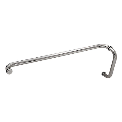 CRL Brushed Stainless 10" x 28" Back-to-Back Straight Combination Push and Pull Handle Set