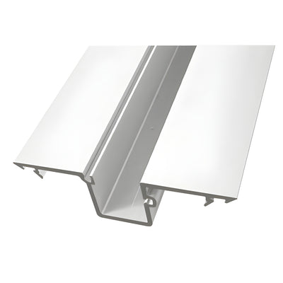 CRL-U.S. Aluminum White KYNAR® Paint Deep Pocket Insert for 9/16" Glass - 24'-2"