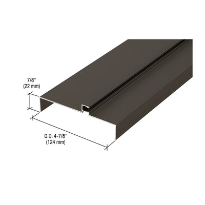 CRL 487 Bronze Anodized OfficeFront™ Transom Frame Head Insert for 2" Face Trim - 24'2"