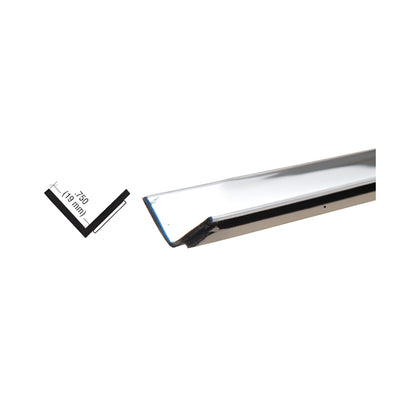 CRL Chrome Plastic 3/4" Reflective Inside Angle