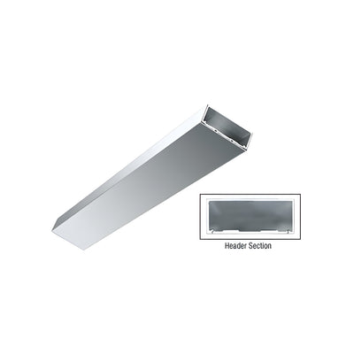 CRL Polished Stainless 4-1/2" Header/Jamb with Flat Filler Custom Length