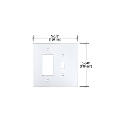 CRL Clear Designer and Toggle Combo Acrylic Mirror Plate