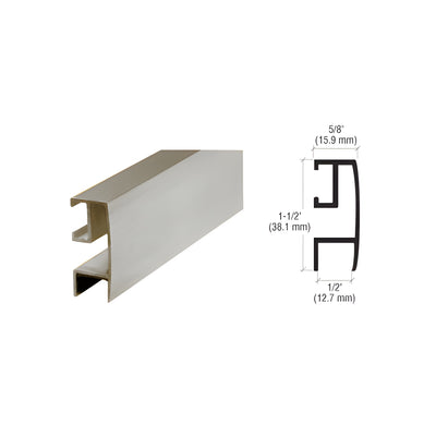 CRL Brushed Nickel Rectangular Mirror Frame Extrusion