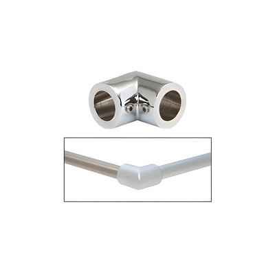 CRL Polished Chrome Corner Bracket for Support Bar