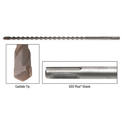 CRL 3/8" Heavy-Duty Masonry Drill - 12" Long