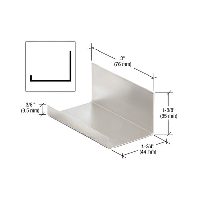 CRL-U.S. Aluminum 3" Splice Sleeve for Sill Channel CS264- 10/Pk