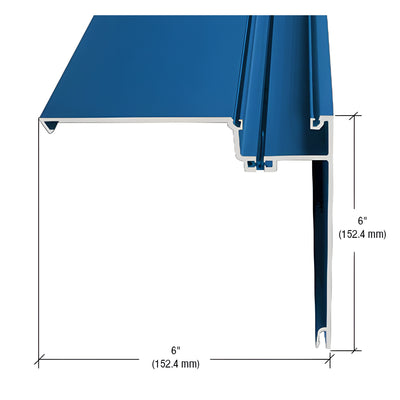 CRL-U.S. Aluminum 90 Degree Corner Half Section, Custom Paint- 24'-2"