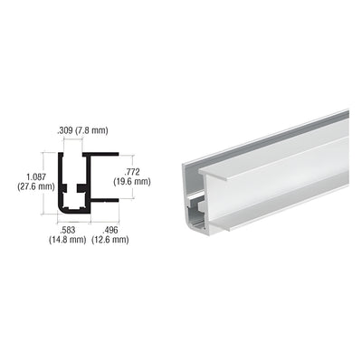 CRL Satin Anodized Front Base Rail Extrusion