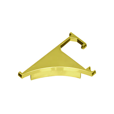 CRL Brite Gold Anodized End Cap for 3/8" Aluminum Shelving Extrusion