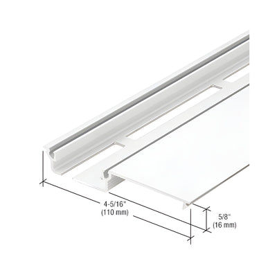 CRL-U.S. Aluminum Shallow Pocket Insert, White KYNAR® Paint - 24'-2"