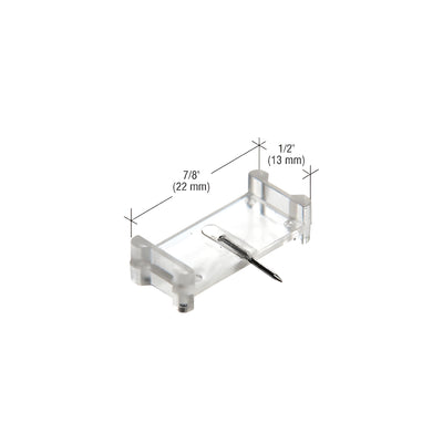 CRL Clear 1/2" x 7/8" Window Grid Retainers - Carded