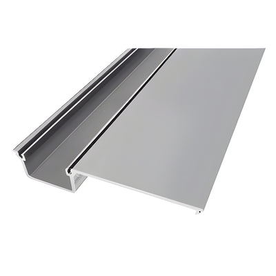 CRL-U.S. Aluminum Clear Anodized Deep Pocket Insert for Door Jamb/Vertical Mullion - 24'-2"