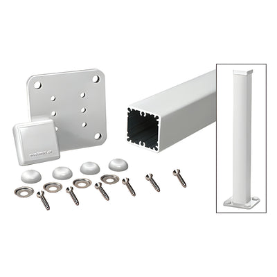 CRL Silver Metallic 100 Series 48" Surface Mount Post Kit