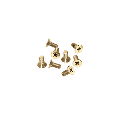 CRL Brass 6 x 12 mm Cover Plate Flat Head Phillips Screws