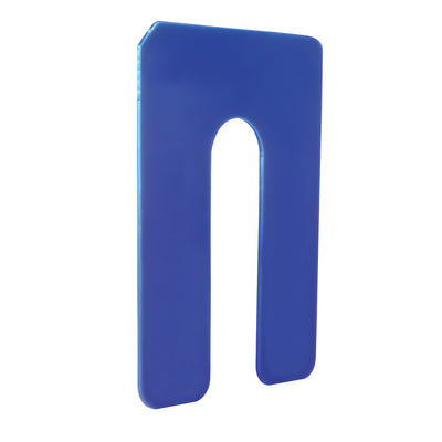 CRL Blue 1/16" x 4" Jumbo Size Plastic Horseshoe Shims