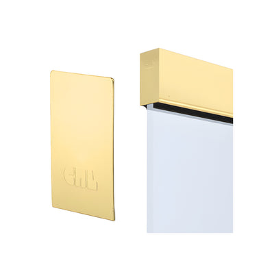 CRL Satin Brass End Cap for W7B Series Windscreen and Smoke Baffle Base Shoe