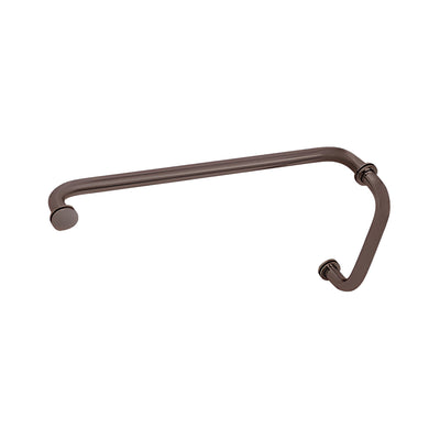 CRL Oil Rubbed Bronze 8" Pull Handle and 18" Towel Bar BM Series Combination With Metal Washers