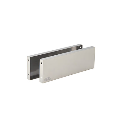 CRL Brushed Stainless Steel Cladding for Oil Dynamic Patch Fitting Door Hinge
