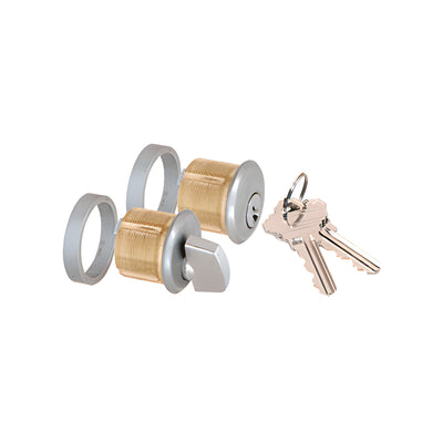 CRL Brushed Stainless AMR Series Keyed Cylinder/Thumbturn