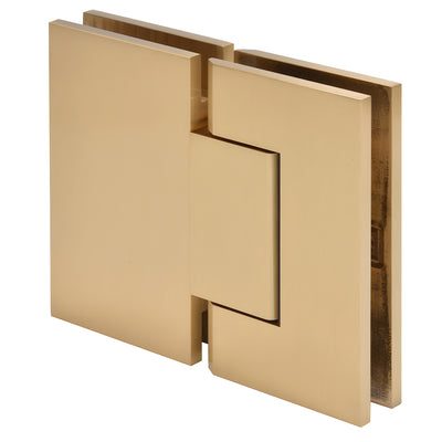 CRL Satin Brass Trento 180 Degree Glass-to-Glass Hinge