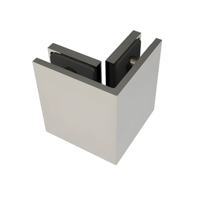 CRL Brushed Nickel Bellagio Series Glass-to-Glass Bracket