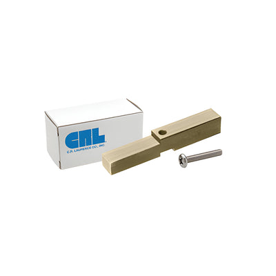 CRL Brushed Bronze Adapter Block for Prima, Shell and Rondo Hinges