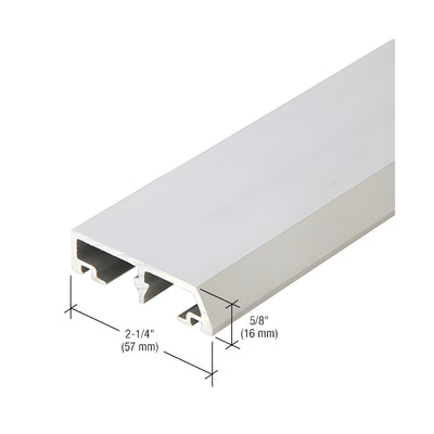 CRL-U.S. Aluminum Horizontal Face Cap, Clear Anodized Class 1 - 24'-2"