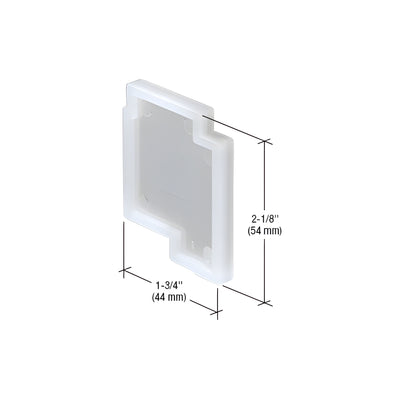 CRL-U.S. Aluminum Injected Molded End Dam- 20/Pk
