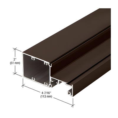 CRL-U.S. Aluminum Intermediate Horizontal Mullion, Bronze Black Anodized - 24'-2"