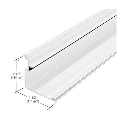 CRL-U.S. Aluminum 90 Degree Inside Corner Half Section, Thermally Improved, White KYNAR® Paint - 24'-2"