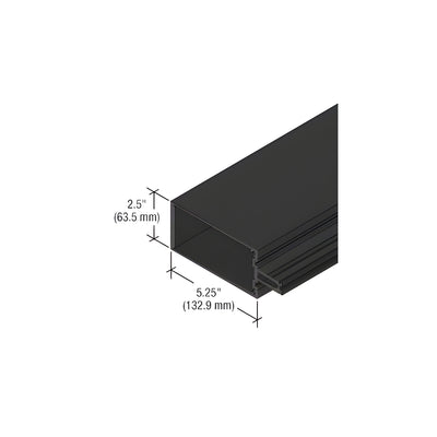 CRL-U.S. Aluminum Heavy Wall Vertical Mullion for StormWall XL, Dark Bronze/Black Anodized Class 1