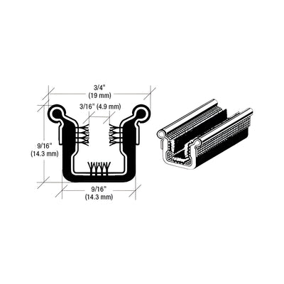 CRL Beaded Flexible Universal Narrow Channel for Various 1948-1962 Model Cars - 96" Length