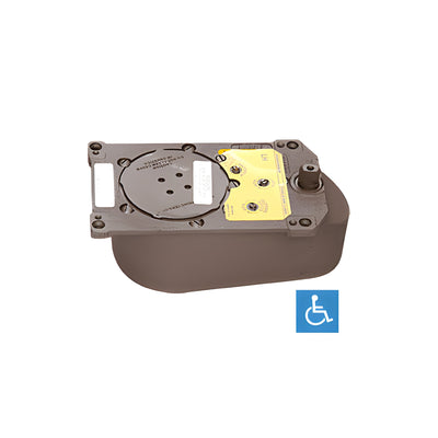 Rixson® PH328 Series 8.5 Lb. Center-Hung Left Hand 90 Degree Selective Hold Open Floor Mounted Closer Body Only for Patch Fittings