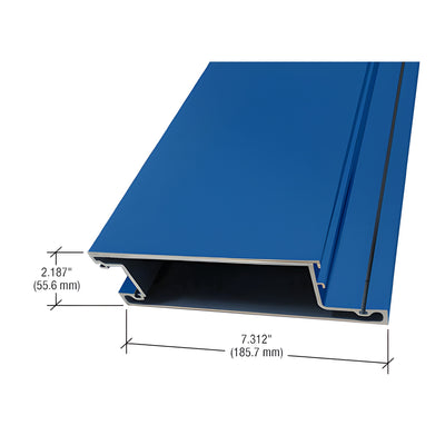 CRL-U.S. Aluminum Custom KYNAR® Paint 7-5/16" Mid-Rail for 9/16" Glass - 21'0