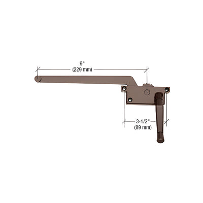 CRL Square 9" Right Handed Bronze Wood Casement Operator