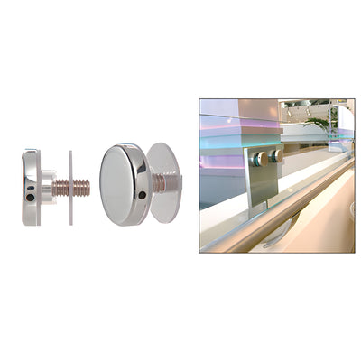 CRL 316 Polished Stainless 1-1/2" Diameter Standoff Round Cap Assembly
