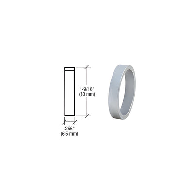 CRL Brushed Stainless .256" Straight Cylinder Ring