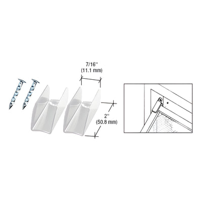 CRL White Finish Jiffy Hangers with Nails - Bulk