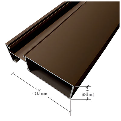 CRL-U.S. Aluminum Bronze Anodized OS-2 Captured Vertical Mullion for 1" Glazing OS-2 - 24'-2"
