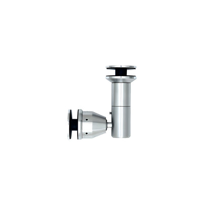 CRL Polished Stainless 90 Degree Swivel Glass-to-Glass Fitting for 1/2" Glass